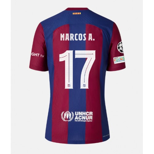 Pánský Fotbalový dres Barcelona Marcos Alonso #17 2023-24 Domácí Krátký Rukáv